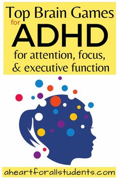 Best ADHD Games for Kids & Adults to Improve Executive Function - A Heart For All Students Executive Functioning Activities Kids, Brain Stimulation Activities, Executive Functioning Activities, Activities Board, Executive Functioning Skills, Executive Function, Parenting Help, Executive Functioning