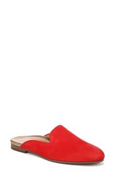 Shock-absorbing cushioning and arch support put comfort under every step in this smooth suede mule that offers stability and flexibility. Cushioned footbed with arch support Leather upper/synthetic lining/rubber sole Imported Red Mules, Suede Mules, Arch Support, Mule, Rubber Sole, Leather Upper, Arch, Fashion Inspo, Nordstrom