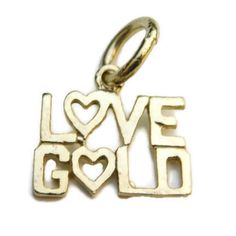 Love Gold 14k Yellow Gold Charm Pendant, This Item Has A High Polish Finish. The Weight For The Item Is Approximately 1.3 Grams, Measurements Are 18mm X 15mm. Symbolic Yellow Gold Jewelry For Valentine's Day, Symbolic Gold Jewelry For Valentine's Day, 14k Gold Charms For Valentine's Day Gift, 14k Gold Charms In Fine Jewelry Style, Yellow Gold Pendant Charms For Anniversary, 14k Gold Charms Fine Jewelry, 14k Gold Stamped Charms For Gift, 14k Gold Charms As A Gift, 14k Yellow Gold Charms For Anniversary