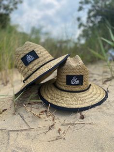 Lifeguard hats for ages 0-8. These adorable summer straw beach hats are the perfect addition to your child's summer wardrobe.  Sizes: Infant - fits approximately 6 months - 18 months Toddler - fits approximately 18 months - 3 years Child - fits approximately 3 years - 8 years The large and wide brim will protect your child from the elements. Use the adjustable chin strap to keep hat on your child's head during every sand castle competition, snack break and wave watching session. This baby straw Lifeguard Hats, Sand Castle Competition, Toddler Fits, Lifeguard Hat, Kids Sun Hat, Toddler Beach, Straw Hat Beach, Beach Hats, Hat Wide Brim