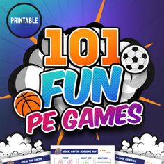 the 101 fun pe games are available for kids to play on their phone or tablet