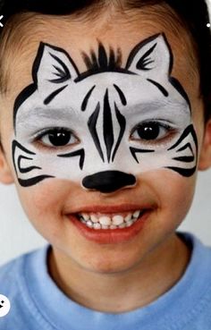 Face Painting Ideas For Boys, Zebra Face Paint, Easy Face Painting Ideas, Ghost Face Paint, Zombie Face Paint, Easy Face Painting, Dragon Face Painting