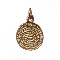 925 Sterling silver Minoan Phaistos Crete Pendant Gold Plated 2sided 0.55 inches PRODUCT: 925 STERLING SILVER,Gold Plated Phaistos disk 2 sided, greek, PENDANT, All parts are Sterling silver Gold Plated. - MEASURE : 0.55 x 0.43inches (14x11mm) - METAL: 925 Sterling Solid Silver Gold Plated - WEIGHT : 0.0016 lb (0.75 grams) - CONDITION: Brand New ( Gift box included ) Ancient Style Yellow Gold Brass Jewelry, Ancient Style Gold Brass Jewelry, Hammered Medallion Amulet Jewelry, Yellow Gold Byzantine Hammered Jewelry, Yellow Gold Hammered Byzantine Jewelry, Ancient Engraved Round Pendant Jewelry, Nickel-free Yellow Gold Amulet Jewelry, Byzantine Engraved Round Pendant Jewelry, Engraved Byzantine Round Pendant Jewelry