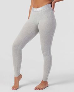 Shop Modal Solids - Athletic Grey Legging - Modal | Lounge in style or make a statement on the street in the Legging. Made of our buttery soft Modal, they will be the softest leggings in your collection. | PSD® Grey Leggings Outfit, Random Outfits, Gray Leggings, Outfit Inspired, Casual Preppy Outfits, Solid Leggings, Cute Outfits For School, Basic Grey, Soft Leggings