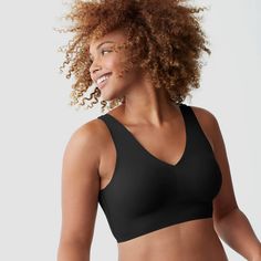 Experience unparalleled comfort with the True & Co. True Everybody Women's V-Neck Bra in sleek black. This bra is a marvel of design, blending functionality with comfort to support your lifestyle seamlessly.

- Size: XL
- Color: Black
- Material: Lightweight microfiber
- Gender: Female
- Age Group: Adult
- Features: Wireless, clasp-free design, supportive stretch, plunging V-neck

Crafted from soft, stretchy microfiber, this bra offers a smoothing, next-to-skin fit that moves with you throughout Seamless Stretch V-neck Activewear, Stretch Elastane V-neck Activewear, Stretch V-neck Activewear With Built-in Bra, Stretch V-neck Activewear With Seamless Construction, V-neck Seamless Stretch Activewear, Stretch Seamless V-neck Activewear, V-neck Elastane Activewear For Workout, Black Second-skin Seamless Shapewear, Black Seamless Second-skin Shapewear