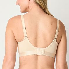 Built to give you medium support, this women's Ambrielle bra is unlined and wire free for a comfortable fit. It's made from smooth stretch-cotton with adjustable shoulder straps and back hook-and-eye fastenings.Bra Type: Unlined, WirelessClosure Type: Hook & Eye, Back ClosureSupport: Medium SupportFiber Content: 83% Cotton, 17% SpandexFabric Description: MicrofiberLining Material: Spandex, CottonCare: Line Dry, Hand WashMaterial: CottonCountry of Origin: Imported Fitted Beige Bra With Light Support, Supportive Full Coverage Bra With Padded Cups, Full Coverage Fitted Bra With Light Support, Fitted Full Coverage Bra With Light Support, Full Coverage Bra With Light Support, Supportive Underwire Bra In Beige, Light Support Full Coverage Bra, Fitted Full Coverage Beige Sports Bra, Beige Fitted Full Coverage Sports Bra