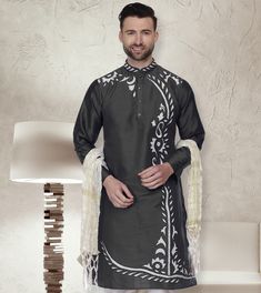 Indian ethnic men's ethnic clothing brand offering fashion at an affordable price. With clean and simple silhouettes integrated with traditional motifs and designs, We offer a range of stylish outfits, perfectly blended for occasion wear. Our kurtas range are perfect fits for the modern man. Traditional Fit Long Sleeve Kurta For Ceremonies, Transitional Season Straight Kurta With Traditional Patterns, Transitional Season Traditional Pattern Straight Kurta, Traditional Fit Sherwani With Long Sleeves And Traditional Patterns, Ceremonial Kurta With Traditional Patterns And Long Sleeves, Ceremonial Long Sleeve Kurta With Embroidered Border, Traditional Long Sleeve Kurta For Ceremonies, Long Sleeve Kurta For Traditional Ceremonies, Black Kurta With Traditional Patterns For Transitional Seasons