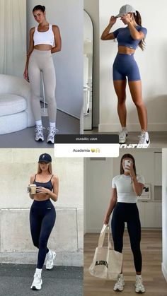 Gym Chic Outfits, Trendy Active Outfits, Sporty Woman Aesthetic, Summer Pilates Outfit, Cute Gym Outfits Summer, Elegant Workout Outfit, Outfit Fitness Mujer, Stylish Gym Outfits For Women, Personal Trainer Outfit