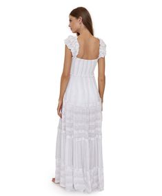 Water Lily Victoria Dress [open_accordion] Details and Care This white boho maxi dress features a romantic, flowing silhouette, smoked top and subtle sequin details that add a touch of sparkle. With straps that can be worn on or off the shoulder, this versatile dress is perfect for special occasions or adding an elevated boho touch to your everyday style. Also great for bridal!94% VISCOSE 6% METALLIC Hand wash cold. Hang to dry. [end_accordion] [sizefit] Size & Fit [end_sizefit] [accordion] Mode White Boho Maxi Dress, White Maxi Dress Boho, Victoria Dress, Versatile Dress, Boho Maxi, Versatile Dresses, Floor Length Dresses, Boho Maxi Dress, Water Lily