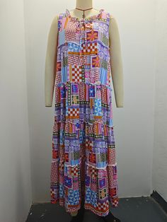 Women's Summer Boho Dress Sleeveless Floral Print Long Maxi Dress Holiday Dress Multicolor Sleeveless Maxi Dress For Summer, Multicolor Sleeveless Summer Evening Dress, Multicolor Sleeveless Evening Dress For Summer, Multicolor Sleeveless Sundress For Summer, Sleeveless Multicolor Summer Sundress, Multicolor Print Sleeveless Dress For Spring, Casual Sleeveless Patchwork Dress For Vacation, Casual Patchwork Sleeveless Dress For Vacation, Summer Maxi Patchwork Dress