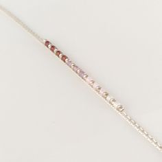 "Minimalist, wearable and delicate sterling 925 silver bracelet with purple gradient miyuki beads and two strands for day to day wearing. Length: from 5,5\" to 8\" with 2\" 925 sterling silver extensor chain. Width: 2.2mm miyuki beads, 2mm 925 sterling silver fluted beads and 0.66 mm silver chain. Handmade in Spain. Ideal for a gift to silver jewelry lovers. All our products are presented in a white organza bag. If you want a different color scheme, ask us and we will design it for you :) ♡ Made Minimalist Silver Friendship Bracelets With Tiny Beads, Minimalist Silver Friendship Bracelet With Tiny Beads, Silver Dainty Friendship Bracelets, Dainty Silver Friendship Bracelets With Round Beads, Adjustable Silver Beaded Bracelet With Delicate Chain, Silver Beaded Bracelets With Delicate Chain For Gift, Gift Silver Beaded Bracelets With Delicate Chain, Minimalist Beaded Sterling Silver Bracelet As Gift, Minimalist Sterling Silver Bracelet With Silver Beads As Gift