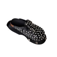 Upgrade your comfort game with our Leather Thick Sole Retro Slippers. These stylish slippers feature a durable leather sole that provides ultimate support and stability, making them perfect for all-day wear. - Color: Black- Style: Slippers- Closure Type: Slip On- Upper Material: PU- Sole Material: Rubber- Toe Style: Round Toe- Occasion: Casual- Gender: Women Black Leather Slip-on Mules, Black Closed Toe Slip-ons With Leather Footbed, Synthetic Slip-on Platform Slippers With Rubber Sole, Black Closed Toe Slip-ons With Rubber Sole, Black Leather Slip-ons With Flat Heel, Casual Leather Platform Slippers With Flat Heel, Black Slip-on Platform Slippers, Closed Toe Platform Slippers With Rubber Sole, Black Synthetic Slippers With Rubber Sole