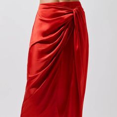 Express Silk Red Midi Skirt! Elegant Red Pencil Skirt, Elegant Red Skirt For Night Out, Elegant High Waist Red Skirt, Chic Red Pencil Skirt, Elegant Red Pencil Mini Skirt, Red Midi Skirt For Night Out, Red Pencil Skirt For Party, Red Lined Skirt For Evening Wear, Red Evening Skirt For Spring