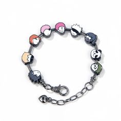 PRICES MAY VARY. Popular anime JJK Bracelet. Package Included: 1x Bracelet. Material : Alloy, Weight: 1.1oz, length: 9.06in. The product design is as shown in the picture, crafted from alloy, and boasts an interesting and beautiful design. It's ideal for everyday use and will add a highlight to your collection. This product is an excellent choice for fans, showcasing your unique taste and personality 【Please note】 that the photos of the items may differ slightly depending on the environment such Sukuna Bracelet, Jjk Bracelet, Gojo Bracelet, Bsd Bracelet, Anime Bracelet, Comic Exhibition, Exhibition Photography, Safety Pin Bracelet, Kugisaki Nobara