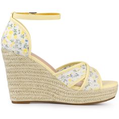 Shop Allegra K for espadrilles lace wedges wedge sandals you are looking for, get more women's platform/wedge for yourelf. Order now! Free Returns! Wood Platform Heels, Lace Espadrilles, Lace Wedges, Platform Wedge Heels, Wedges Sandals, Platform Espadrilles, Lace Decor, Travel Shoes, Shoes Heels Wedges