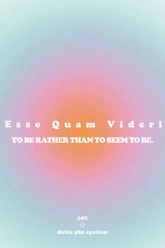 an orange and pink circle with the words, essequam videori to breathe than