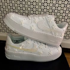 Custom Wedding Air Force 1, Custom Wedding Nikes, Wedding Sneakers Nike, Custom Bride Shoes, Wedding Af1, Bride Nikes, Nike Wedding Shoes Brides, Wedding Nikes Bride, Nike Bride Shoes