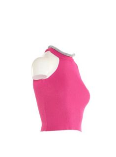 65 % Cotton 35% Polyester Trendy Pink Fitted Crop Top, Chic Pink Stretch Crop Top, Chic Stretch Pink Crop Top, Chic Pink Stretch Tops, Pink Fitted Crop Top, Pink Fitted Sleeveless Top, Pink Top, Pink Tops, Crop Tops