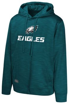 Design Long sleeve, pullover hoodie Front kangaroo pocket Standard fit Style and Team Spirit Screen-printed team graphics Additional Details Machine washable Officially licensed product Nfl Combine, Midnight Green, Eagles Nfl, Nfl Philadelphia Eagles, The Eagles, Hoodie Xxl, Philadelphia Eagles, Fit Style, Team Spirit