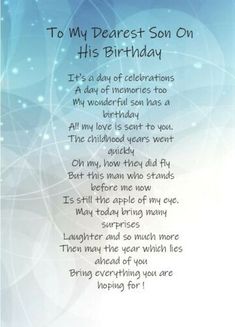 a poem written in the language of his birthday