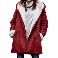 Season:Winter,Fall; Fabric:Polyester; Sleeve Length:Long Sleeve; Look After Me:Machine wash; Gender:Women's; Style:Casual; Elasticity:Micro-elastic; Occasion:Daily Wear,Vacation,Street,Going out; Outerwear Length:Regular; Placket:Single Breasted; Fit Type:Regular Fit; Function:Warm,Breathable; Pattern:Plain; Design:Pocket,Fleece Lined; Neckline:Hoodie; Outerwear Type:Teddy Coat,Fleece Jacket,Hoodie Jacket; Front page:FF; Listing Date:10/11/2024; Production mode:External procurement; Print Type:non-printing Fleece Jacket Womens, Cozy Coats, Solid Color Pants, Casual Outerwear, Hoodie Coat, Fleece Coat, Style Chic, Casual Hoodie, Outerwear Women