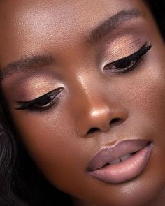 Tonal Makeup, Lipstick Shades For Dark Skin, Fro Styles, Makeup Ideas Natural Brown, Client Makeup, Nude Lipstick Shades, Skin Tone Makeup, Brown Girls Makeup