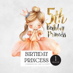 a girl in a princess dress with her hand on her chest and the number fifty birthday princess