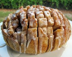 a close up of a pastry on a plate