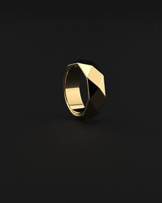 Incredible presence of this 18k solid gold ring. It is a work of craftsmanship made with great care and dedication by our team of artisans. It seems simpler, however, the polishing of all its polygonal golden faces has to be perfect, so that its lines perfectly define its surface and achieve those incredible reflections. A piece of jewelry that does not leave the wearer indifferent, every day you will like it more and it will seem more stunning if possible. Made entirely by hand with all the love and art of the best gold artisans. Metal: 18k Solid Gold Dimensions: 7.5 mm W x 24.5 mm L 100% Handcrafted Package: Iconic Seekers Gift Box Solid Gold items are considered as custom order.Production and shipping takes 15 days.This item is final sale and can't be exchanged or returned.Taxes, duties Solid Gold Ring, Jewelry Workshop, 18k Gold Ring, Solid Gold Rings, Jewelry Pouch, Lapis Lazuli, Jewelry Care, Gold Ring, Silver Pendant