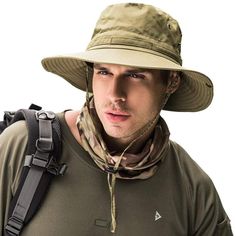 PRICES MAY VARY. Advanced Technology: PanPacSight Men's travel fishing sun bonnie hat Omni-Wick fabric for sweat-wicking capabilities and Omni-Shade UPF 50 technology that blocks out 98% of harmful UVA and UVB rays. Suitable for fishing, hiking, hunting, camping, beach, pool, park, tourism, trip, gardening, equestrian sports and other outdoor activities THIN QUICK-DRY lightweight nylon fabrics with mesh lining, this high-performance fishing hat features a mesh breeze-inducing vent to keep you co Beach Camping Outfits, Summer Camping Outfits, Camping Outfits For Women, Bob Chapeau, Summer Fishing, Fisherman's Hat, Mens Sun Hats, Outdoor Cap, Mens Bucket Hats