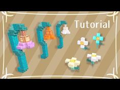 the video shows how to make pixel art with different colors and shapes, including an image of