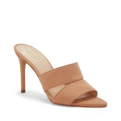 Brand New! Vince Camuto Veesha High Heel Mule. Runs A Little Small But Perfect For Narrow Feet. Elegant Suede Slip-on Sandals, Fitted Suede Sandals For Spring, Elegant Suede Sandals For Spring, High Heel Mules, Vince Camuto Shoes, Vince Camuto, Mule, Heeled Mules, Shoes Women Heels