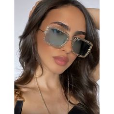 Brand New Gucci Gg1112s Sunglasses. Color: Gold. Shape: Rectangle. Lens Width: 54mm. Lens Bridge: 22mm. Arm Length: 140mm. Lens: Tinted Blue. Features: Detachable Chain Necklace Attachment. Gender: Womens. Eye Protection: 100% Uva/Uvb Protection. Made In: Italy Retail Price: $870. Arrives In Gucci Jewel-Toned Velvet Case With Matching Satin Pouch, Cleaning Cloth, And Authenticity Card. Trendy Blue Gucci Sunglasses, Gucci Square Frame Glass Sunglasses, Gucci Blue Sunglasses With Gradient Lenses, Blue Gucci Sunglasses With Gradient Lenses, Modern Metal Sunglasses For Parties, Trendy Metal Sunglasses For Evening Wear, Modern Metal Sunglasses For Evening, Chic Metal Sunglasses, Elegant Metal Sunglasses For Evening