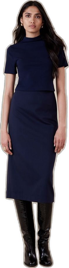 Elegant Bodycon Lined Skirt, Sleek Elastane Pencil Skirt Bottoms, Elegant Fitted Midi Length Pencil Skirt, Flattering Fitted Pencil Skirt For Workwear, Classic Fitted Midi Pencil Skirt, Sleek Formal Pencil Skirt, Sleek Formal Elastane Pencil Skirt, Chic Formal Elastane Pencil Skirt, Chic Formal Pencil Skirt In Elastane