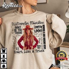 Lainey Wilson Heart Like A Truck T-Shirt Western Hoodies, Heart Like A Truck, Songs Country, Truck Living, Png Heart, Cow Tshirt, Live Girls, Song List