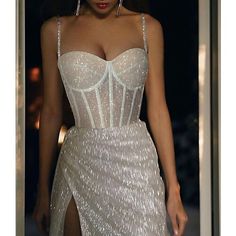 Sparkle Corset Dress, After Prom Dress Short, Sparkly Corset Wedding Dress, Mermaid Corset Dress, Rehearsal Dinner Dress Bride, Trending Prom Dresses 2024, White After Party Wedding Dress, Korsett Dress, Dresses Corset Top