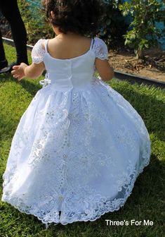 "Our Virgin Mary Embroidered Baptism Collection is here! All our dresses are made here in the United States. A 3 pcs dress: includes dress, cape and headband. Our dresses are made of satin and organza. We use satin on our beautiful dresses and organza on capes. Dresses are true to size, corset on sides to adjust for perfect fit. A large Virgin Mary Embroidery on skirt of dress Spaghetti strap make our dresses fresh for any sunny summer baptism Hope you love it as much as we do! Please read our P Bautizo Dresses Baby Girl, Fitted White Baptism Dress With Pearl Embroidery, White Princess Baptism Dress, Virgin Mary Embroidery, Mary Embroidery, Baby Virgin Mary Dress, White Embroidered Baptism Dress, Fitted Baptism Dress With Floral Applique For Dress-up, White Baptism Dress With Lace Bodice For Dress-up