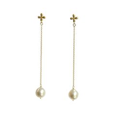 Handcrafted in 18 karat yellow gold, with baroque Akoya pearls dangling from delicate chain, these are your perfect day to night earrings! Ready to ship from Sweden, please allow 1-2 weeks for delivery, depending on your location. If you have any questions, please email me at johannatorelldesign@gmail.com. Thank you, Johanna Delicate Chain, Akoya Pearls, To Night, Perfect Day, Sweden, Pearl Necklace, Pearl Earrings, Gold Necklace, Yellow Gold