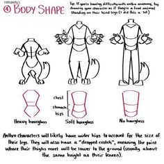 how to draw an animal body shape for the cartoon character's head, neck and chest