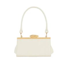 Brand New With Tags In Box Cream Leather Handbag With Gold Hardware Detachable Straps 7.8” X 3.74” X 5.1” Perfect For A Night Out Or Resort Look! Reike Nen Bag, Shopping Shoulder Bag With Detachable Strap And Rectangular Case, Luxury Rectangular Clutch For Shopping, Elegant Rectangular Satchel For Shopping, Classic Rectangular Case Shoulder Bag For Shopping, Rectangular Satchel With Detachable Strap For Shopping, Chic Rectangular Case Bag For Shopping, Luxury Evening Bag With Removable Pouch In Rectangular Case, Luxury Evening Bag With Removable Pouch