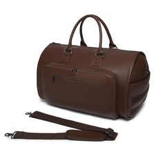 Discover the perfect travel companion with our Classic Travel Duffel Bag With Laptop Compartment, designed to meet all your travel needs with style and practicality. Ideal for short trips or gym visits, this bag combines elegant design with functional features. Features: Material: Made from durable, water-resistant synthetic leather, ensuring longevity and a sleek appearance. Special Features: Includes a separate shoe compartment to keep your footwear organized and separate from your clothes. Design: Classic duffel shape with robust handles and a detachable, adjustable strap for versatile carrying options. Compartments: Features a large main compartment, multiple internal pockets, and an easily accessible front zipper pocket for quick access to smaller items. Versatility: Perfect for trave Functional Brown Luggage For On-the-go, Functional Large Capacity Laptop Bag For Trips, Versatile Brown Travel Bag With Large Capacity, Modern Travel Bag With Zipper Pocket For Trips, Functional Shoulder Bag Travel Accessories For Weekend Trips, Versatile Duffle Bag With Zipper Pocket For Trips, Versatile Duffle Bag With Luggage Sleeve For Trip, Brown Travel Duffle Bag With Zipper Closure, Versatile Large Capacity Laptop Bag For Travel