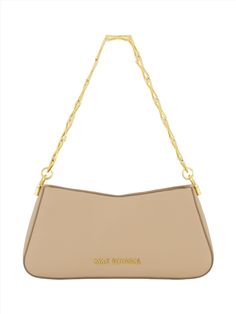 A modern take on a timeless classic, our Gold Strap Small Nappa Leather Shoulder Bag is the perfect addition to your everyday wardrobe. Designed to seamlessly blend fashion and function, this versatile bag exudes sophistication while providing practicality on the move. Mac Duggal Nappa Leather Construction 24k Gold-plated hardware Interior pocket Zipper closure 7.8" in shoulder strap Small size: W 9.8 in x H 4.7 in x D 3.1 in (Metric: 25cm x 12cm x 8cm) Fits up to: iPhone 14, Airpods, Card holde Taupe Rectangular Shoulder Bag With Gold-tone Hardware, Designer Taupe Shoulder Bag With Gold-tone Hardware, Gold Bags With Pearl Handle, Rectangular Shape, Cream Shoulder Bag With Gold-tone Hardware And Double Handle, Beige Shoulder Bag With Gold-tone Hardware And Double Handle, Metal Straps, Mac Duggal, Leather Hobo Bag, Strap Tops