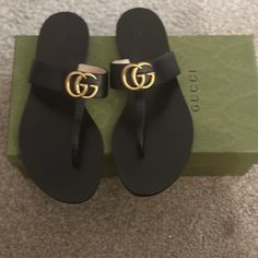 Gucci Leather Thong Sandals Authentic- Never Worn Selling For $500 Only Serious Inquiries Only I Will Not Send Direct Messages Or Extra Pictures. Don’t Ask. Gucci Has The Sandal On Their Site, View There If Needed. Thanks! Gucci Platform Sandals, Gucci Floral, Rubber Flip Flops, Brown Leather Heels, Rubber Sandals, Leather Thong Sandals, Gucci Bamboo, Leather Heels Sandals, Studded Sandals