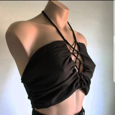 Brand New True To Size Price Is Firm!! Lets Be Friends On Ig @Shopstrutofficial Tik Tok @Shopstrutofficial Tags: Miss Lola, Missguided, Pretty Little Things, Ariztia, Luna B, Starlow, Ootd Fash, 12th Tribe, Dolce Vita, Matisse, Etc... Casual Strappy Crop Top For Party, Edgy Summer Halter Top For Night Out, Edgy Halter Top For Summer Night Out, Trendy Black Halter Top, Black Edgy Halter Top For Festivals, Edgy Halter Neck Summer Tops, Edgy Strappy Tops For Summer, Casual Strappy Top For Night Out, Edgy Halter Neck Tops For Spring