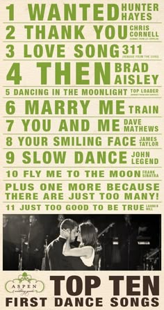 an advertisement for the first dance song from their album,'i want to be in love