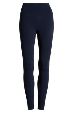 Enjoy exquisite comfort in every activity in these superstretchy leggings crafted from moisture-wicking fabric and cut with a supportive high waistband. 26" inseam; 9" leg opening; 11 1/2" front rise; 13 1/2" back rise (size Medium) Pull-on style Four-way-stretch fabric Moisture-wicking fabric engineered for dryness and comfort Reflective logo enhances visibility in low light or at night 74% nylon, 26% spandex Machine wash, tumble dry Imported Stretch Ankle-length Yoga Pants For Sports, Sporty Ankle-length Yoga Pants Activewear, Sporty Ankle-length Yoga Activewear Pants, Sporty Ankle-length Yoga Activewear, Athleisure Ankle-length Yoga Pants, Ankle-length Athleisure Activewear For Workout, Ankle-length Athleisure Workout Pants, Athleisure Workout Ankle-length Pants, 4-way Stretch Ankle-length Yoga Activewear