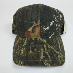 Mossy Oak Camo Hat Camouflage Hunting Cap OSFM Mesh Back Trucker Outdoor MO-1. Condition is "New with Tags".   Shipped with USPS Standard Mail. This hat is missing the knob/button that goes on the very top(see 9th photo). Cap is in good condition overall and is functional.   Please note, item measurements are approximate and in the photos.  Previous washings may change the sizing.  Please compare our measurement photos to your favorite garments to ensure fit.  Colors remain vivid, we store our items in a pet and smoke free environment You cannot combine coupons with offers.  If the item is pre-owned, it's cleaned per eBay standards.  We do not use any freshener or scents.  Shipping and Return Details We ship daily, and have free returns. No questions asked.  2+ items ship for Standard Ship Oak Camo Hat, Hunting Caps, Camo Hat, Mossy Oak Camo, Camo Hats, Mossy Oak, Camouflage, Camo, Hunting