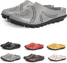 PRICES MAY VARY. Owlkay Shoes for Women --- Great Shock Absorption Soles, Owlkay casual all-match hollow slippers Make your walk more steady & stand for hours, without or imbalance. Comfy Loafers for Women --- Owlkay casual all-match hollow slippers hollowed-out crochet pattern is stylish and breathable, and summer mules bring you a more casual, relaxed feel. Owlkay Casual All-Match Hollow Slippers --- Owlkay Shoes for Women shock absorption provide for comfort, solid support & walking traction. Cheap Round Toe Flats For Everyday, Summer Mules, Mules Sandals, Sandals Flats, Flat Mules, Mule Sandals, Casual Design, Casual Flats, Loafers For Women