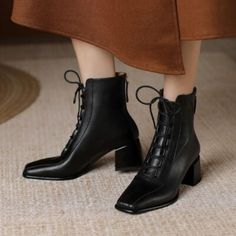 CHIKO Izazkun Square Toe Block Heels Ankle Boots Block Heel Ankle Boots, Work Wear Women, Heels Pumps, Heeled Ankle Boots, Platform Boots, Boot Shoes Women, Heeled Boots, Block Heels, Rubber Sole