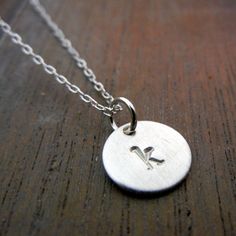 Initial Necklace, Personalized, Custom Letter Jewelry,  JENNA  by E. Ria Designs. $18.00, via Etsy. Silver Initial Charms, Rose Gold Initial, Dolphin Jewelry, Letter Jewelry, Wholesale Silver Jewelry, Sterling Silver Initial, Letter Charm, Hand Stamped Jewelry, Mens Silver Rings